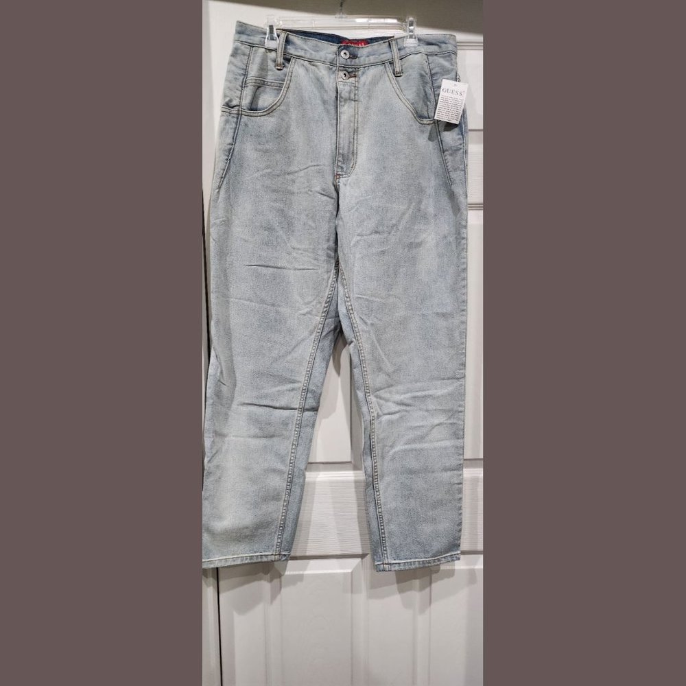 NWT GUESS PASCAL LOOSE FIT ZIP FLY JEANS